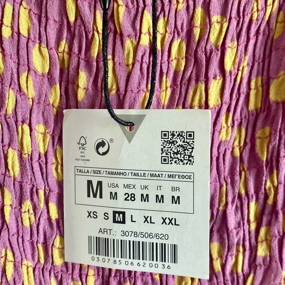 ZARA Pink and Yellow Polka Dot Sundress - Picture 6 of 9